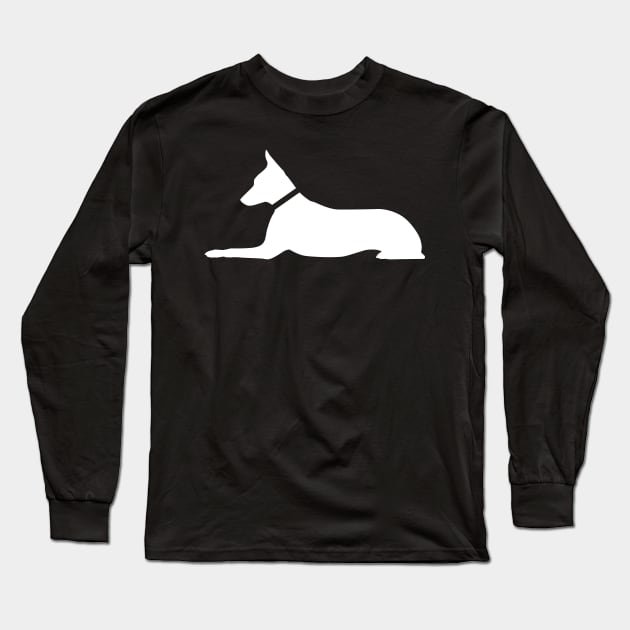 Luna the Regal Dog Long Sleeve T-Shirt by cartogram